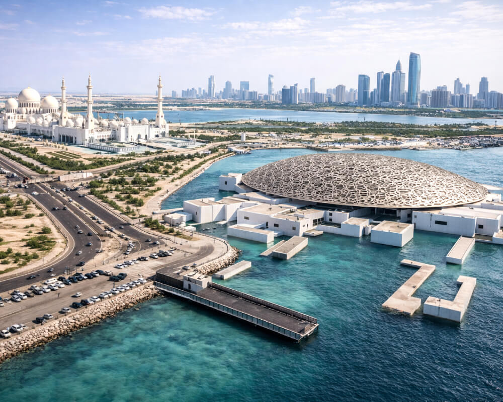 Абу-Даби из круизного порта: мечеть шейха Зайда и Лувр